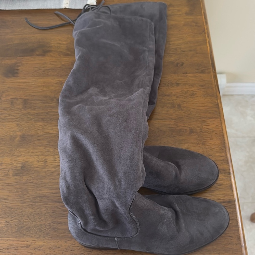 Women’s suede, knee-high boots